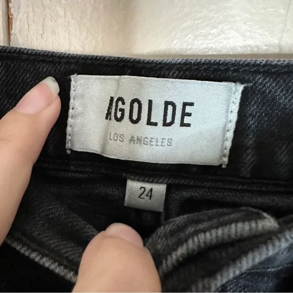 Agolde Black High-Waisted Jeans - Picture 4 of 8